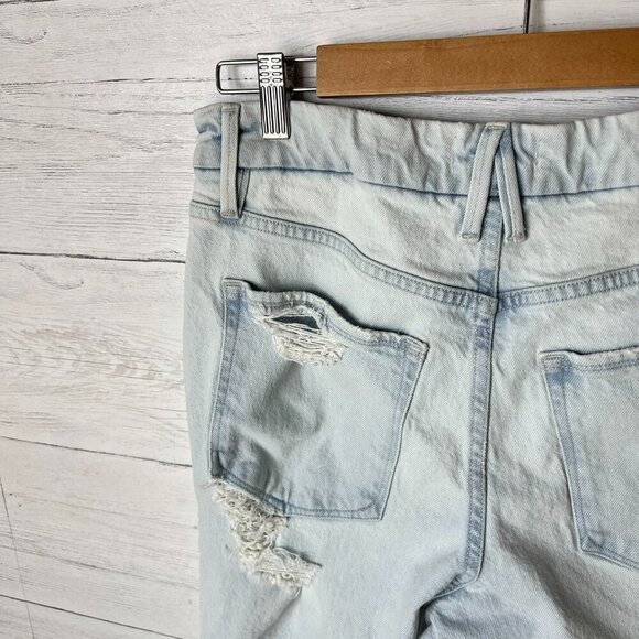 Good American Jeans Womens Size 8/29 Good Classic Indigo120 Distressed Cotton - Picture 14 of 16